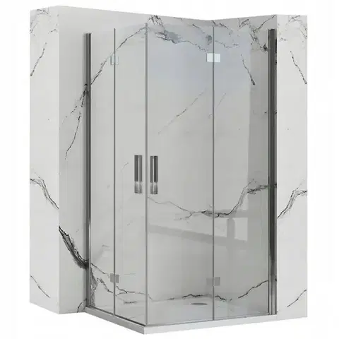 Sprchovacie kúty REA/S - Sprchová kabína Molier Chrome Double 80x90 KPL-K6369