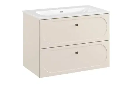 Skrinky do kúpeľne ArtCom Kúpeľňová skrinka s umývadlom DONNA SAND U80/1 | 80 cm