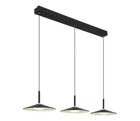 Svietidlá Globo 15635S-3 - LED závesné svietidlo na lanku LAMPONE LED/24W/230V 4000K čierna 15635S-3