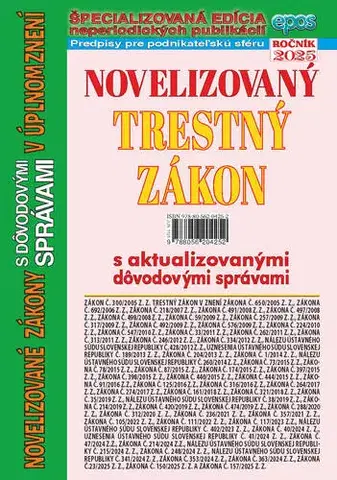Trestné právo Novelizovaný Trestný zákon 11/2025