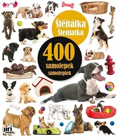 Nalepovačky, vystrihovačky, skladačky 400 samolepiek Šteniatka