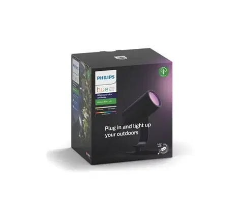 Záhradné lampy Philips HUE 17428/30/P7 Lily záhradný reflektor / kabel 4m / 1x konektor 8W=650lm 2000 - 6500K