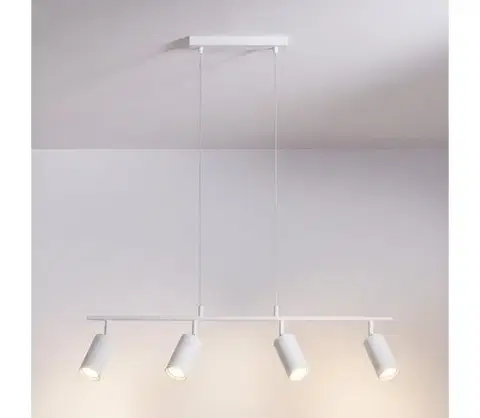 Svietidlá BRILAGI - Závesný luster na lanku SELE 4xGU10/30W/230V biela WO-NPL-02-WHT-OEM