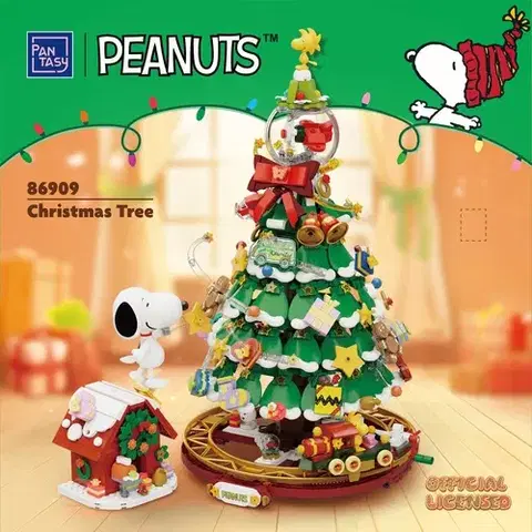 Plastové stavebnice Pantasy Pantasy - Snoopy Vianočný stromček