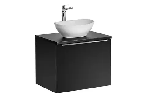 Skrinky s umývadlom ArtCom Kúpeľňová skrinka s umývadlom a doskou SANTA FE Black DU60/2 | 60 cm
