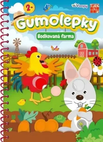Nalepovačky, vystrihovačky, skladačky Gumolepky - Bodkovaná farma