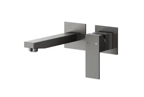 Kúpeľňové batérie KFA - Batéria Logon umývadlová, podomietková, stenová, PVD gunmetal sivá 5139-810-61