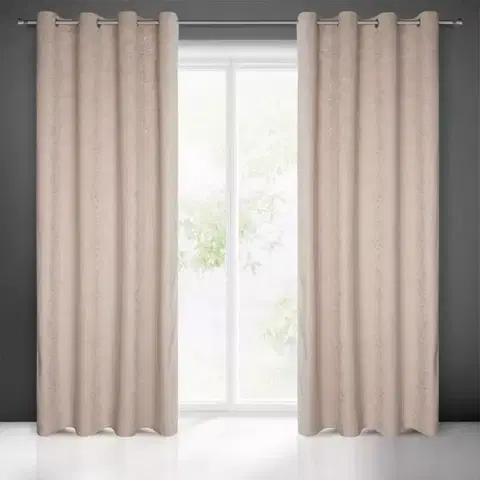 Závesy do spálne Záves OCTAVIA 140x250 na priechodkách 386650