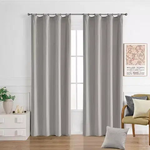 Závesy do spálne Záves na páske EMMA VET447/2/210GSM 140x250 cm  béžový