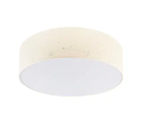 Svietidlá  Stropné svietidlo SIRJA PLISADO 4xE27/15W/230V pr. 45 cm krémová LM-4.335/KREM