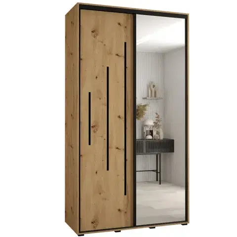 Šatníkové skrine Skriňa 45 Canaris 13 130 artisan/čierna