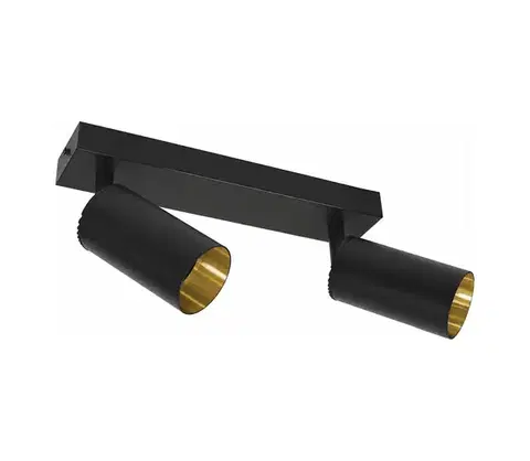 Svietidlá  Bodové svietidlo FILO 2xGU10/30W/230V čierna/zlatá SKU046982