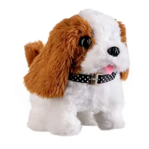 Drevené hračky Teddies Pes Max 15 x12 cm na batérie so zvukom a pohybom