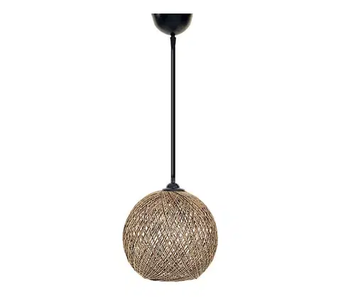 Svietidlá  Luster na lanku JUTE 1xE27/60W/230V hnedá 390FLH1574