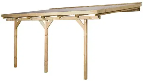 Záhrada Drevená záhradná pergola 671 Weka