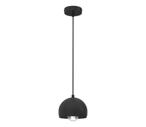 Svietidlá  Luster na lanku SOOL 1xE27/15W/230V priemer 15 cm čierny 1240