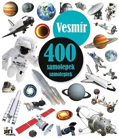 Nalepovačky, vystrihovačky, skladačky 400 samolepiek Vesmír