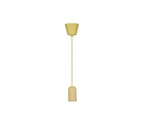 Predlžovacie káble  Napájací kábel 1xE27/60W/230V betón/žltá 3745