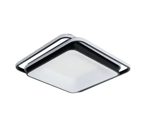 Svietidlá BRILAGI - LED stmievateľné stropné svietidlo FLARE LED/102W/230V 50x50 cm čierne + diaľkové ovládanie BRMXC2979