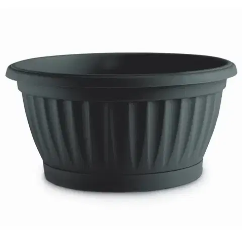 Záhrada Kvetináč Mediteran Lux 30x14h 7lt Antracit C910300