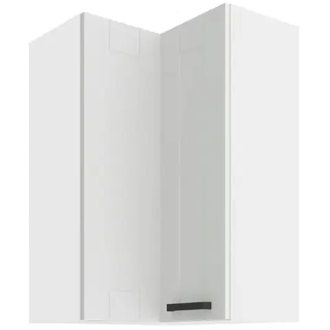 Kuchynské skrinky visiace Skrinka do kuchyne LUNA biely/biely 60X60 GN-90 2F (90°)