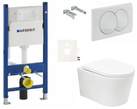 Záchody Závesný WC set Geberit do ľahkých stien / predstenová SAT BREVIS SIKOGESBRTORD01 SIKOGESBRTORD01