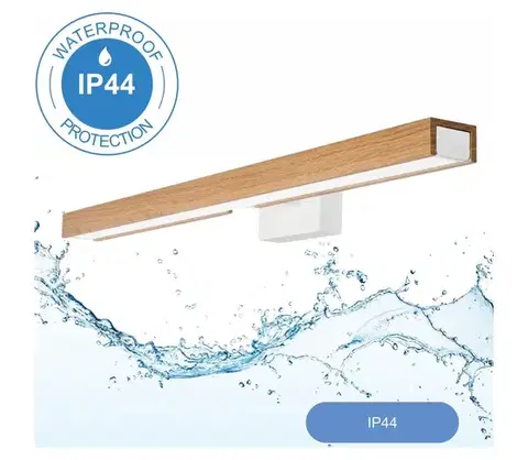Svietidlá BRILAGI-LED Kúpeľňové osvetlenie zrkadla WOODY MIRROR LED/12W/230V IP44 dub/biela 8590828607496