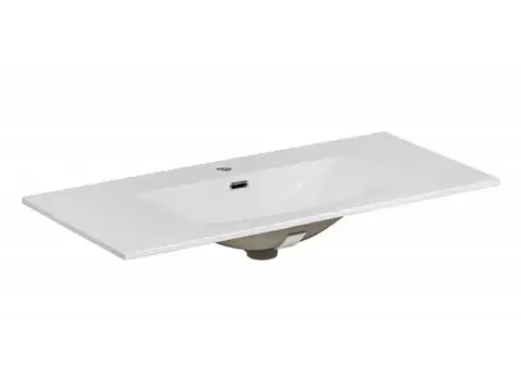 Umývadlá ArtCom Keramické umývadlo SKY 120 | biely lesk 120 cm