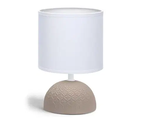 Lampy  B.V.  - Stolná lampa 1xE14/40W/230V hnedá/biela 130200PTU