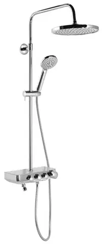 Sprchy a sprchové panely AQUALINE - FARRAO sprchový stĺp s batériou a napúšťaním, chróm SL450