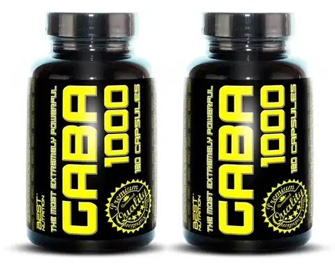 GABA 1+1 Zadarmo: GABA 1000 od Best Nutrition 120 kaps. + 120 kaps.