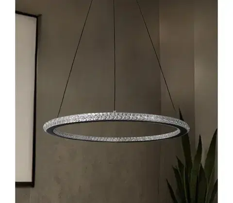 Svietidlá  LED stmievateľný luster na lanku LED/90W/230V 3000-6500K pr. 60 cm + diaľkový ovládač TA2313/B