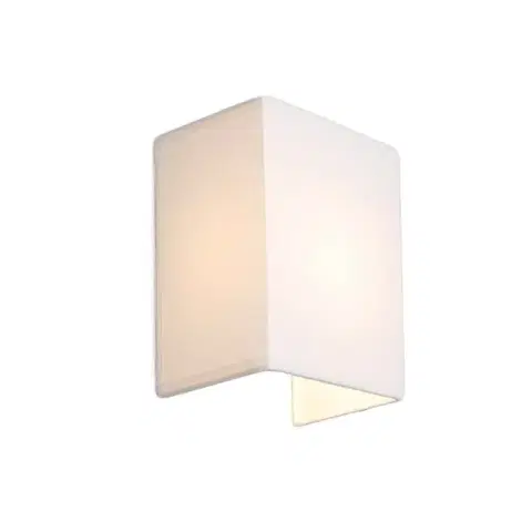 Nástenné osvetlenie Rustikálna nástenná lampa biela - Vete