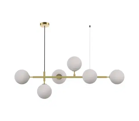 Svietidlá Light Prestige Luster na lanku ALISA 6xE14/40W/230V zlatý LP-005/6P WH