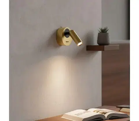 Svietidlá Ideal Lux - LED Nástenné bodové svietidlo BEAN LED/3W/230V CRI 90 mosadz 260624