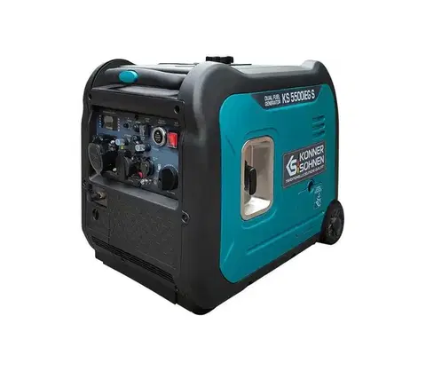Predlžovacie káble Könner & Söhnen 13046 - Plynová a benzínová invertorová elektrocentrála KS 5500i 13046