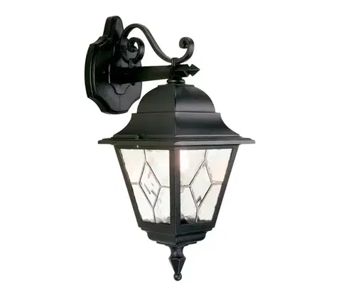Svietidlá Elstead NR2-BLK - Vonkajšie nástenné svietidlo NORFOLK 1xE27/100W/230V IP43 NR2-BLK
