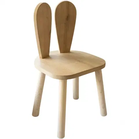 Ostatné detské dekorácie Detská stolička Bunny Chair - Brown