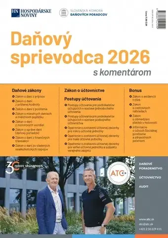 Dane, účtovníctvo Daňový sprievodca 2026 s komentárom - Kolektív autorov