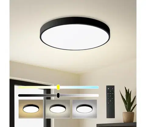 Svietidlá BRILAGI-LED Stmievateľné svietidlo POOL SMART LED/48W/230V 40 cm Wi-Fi Tuya+DO čierne BRI012