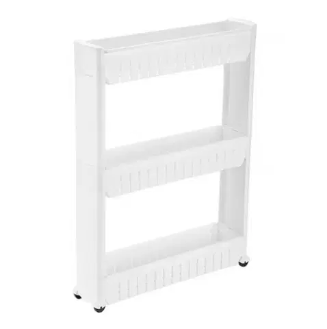 Úložné boxy 4Home Úzky odkladací regál na kolieskach Slim Jim