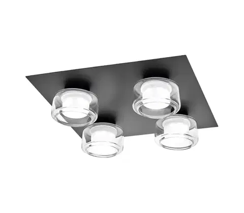 Svietidlá Osram -LED kúpeľňové stropné svietidlo ORBIS FLAME 4xLED/5,5W/230V IP44 čierne 4099854447945