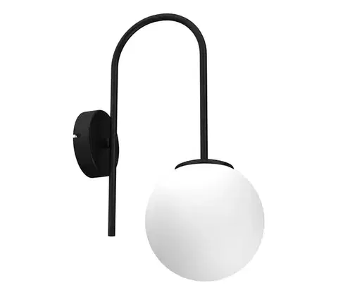 Svietidlá  Nástenná lampa CAMBRIDGE 1xE14/60W/230V čierna 3193