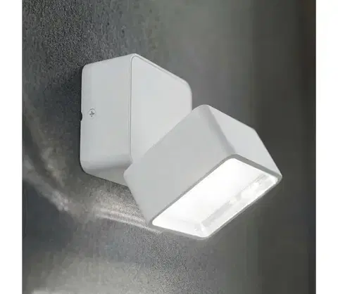Svietidlá Ideal Lux - LED vonkajšie nástenné svietidlo OMEGA LED/7W/230V CRI 90 IP54 biela 285528