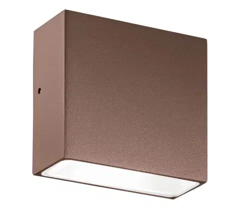 Svietidlá Ideal Lux - Vonkajšie nástenné svietidlo TETRIS 1xG9/15W/230V IP44 hnedé 213323