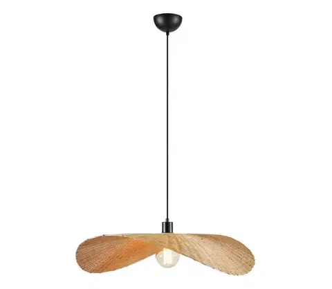 Svietidlá Markslöjd 108677 - Luster na lanku RAYO 1xE27/40W/230V béžová/bambus 108677