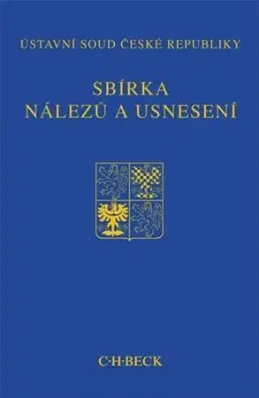 Právo ČR Sbírka nálezů a usnesení ÚS ČR, sv. 63 (bez CD)