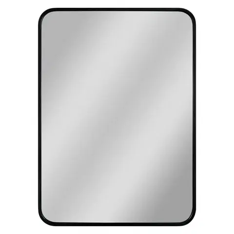 Kúpeľňový nábytok OLSEN SPA - Zrkadlo bez osvetlenia PIRNA BLACK - Rozmer A - 50 cm, Rozmer C - 70 cm OLNZPIR5070B