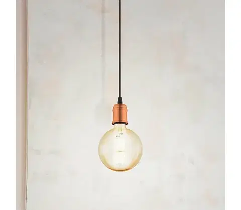 Svietidlá Eglo 32539 - Luster na lanku YORTH 1xE27/60W/230V 32539