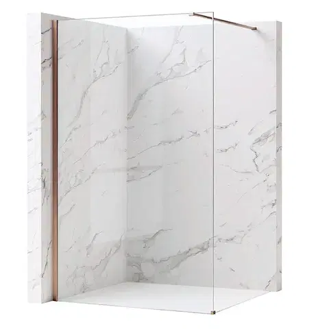 Sprchové dvere REA/S - Sprchová zástena Flexi Transparent / Brush Copper 110 KPL-K99364
